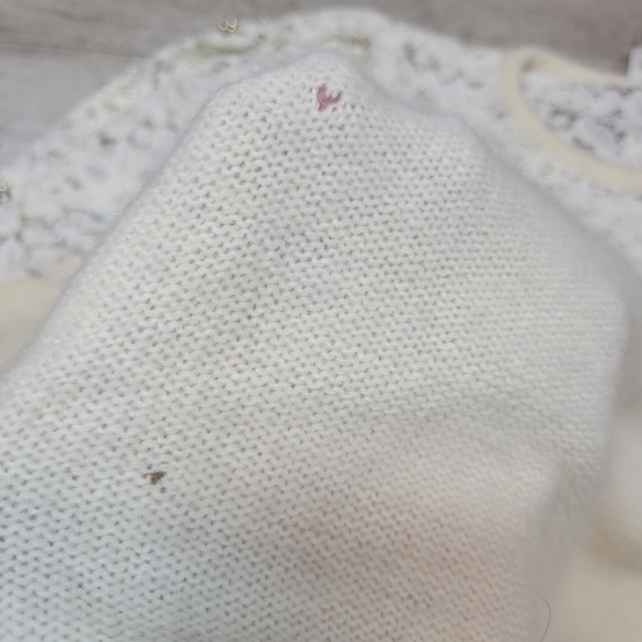 Lilly of California Vintage Cream Lace Sweater - Picture 6 of 8